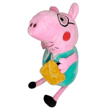 Jucarie de Plus, Peppa, Tata, 30cm , Multicolor, Muzicala