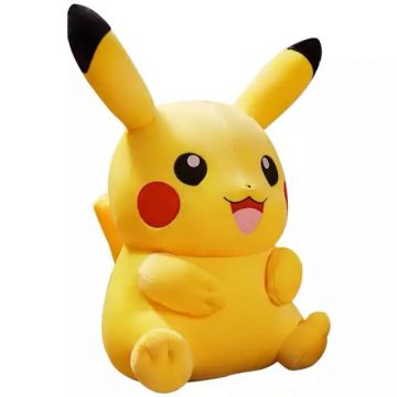 Jucarie de plus, Pikachu, Pokemon, galben, 25 cm
