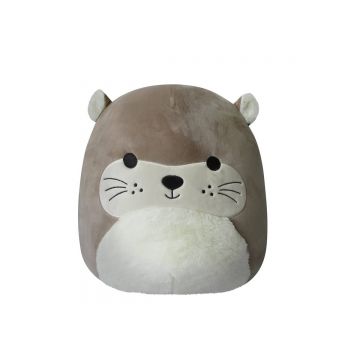 Jucarie de plus Squishmallows, Rie Brown Otter, 30 cm