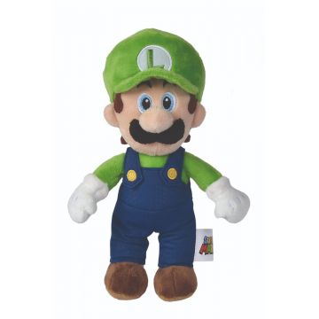 Jucarie de plus Super Mario, Luigi, 20 cm