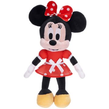 Jucarie din plus Minnie Mouse cu rochie rosie, 34 cm