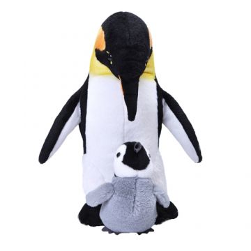 Jucarie din Plus Wild Republic Mama si Copilul Pinguin