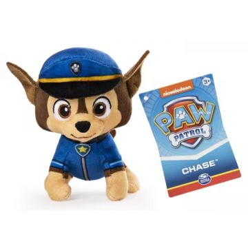 Mini jucarie de plus, Paw Patrol, Chase, 13 cm, 20121059