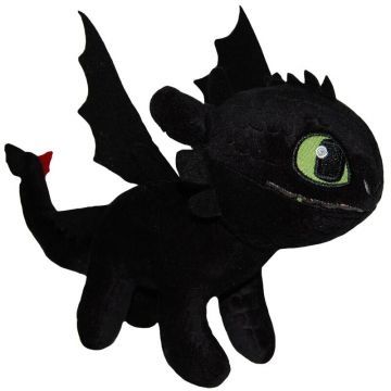 Play by play - Jucarie din plus Toothless negru, Dragons, 25 cm