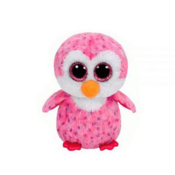 Plus pinguinul roz GLIDER (15 cm) - Ty