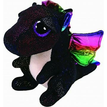 Ty - Jucarie din plus Dragon Anora , Boos , 24 cm, Negru