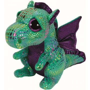 Ty - Jucarie din plus Dragonul Cinder , Boos , 24 cm, Verde