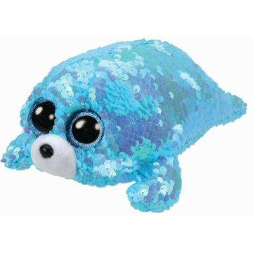 TY - Jucarie din plus Foca , Boos , 15 cm, Cu paiete