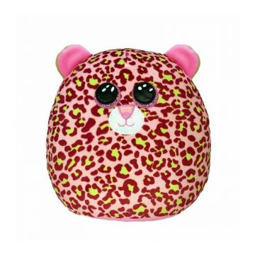 Ty - Jucarie din plus Leopard Lainey , Squish, 22 cm, Roz