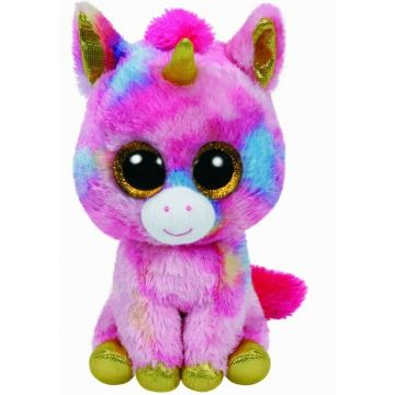 Ty - Jucarie din plus Unicornul Fantasia , Boos , 24 cm, Multicolor