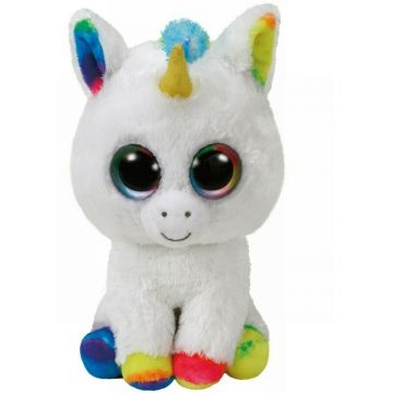 Ty - Jucarie din plus Unicornul Pixy , Boos , 15 cm, Alb