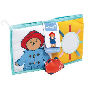 Jucarie - carte Paddington cu doua fete pentru dezvoltare senzoriala