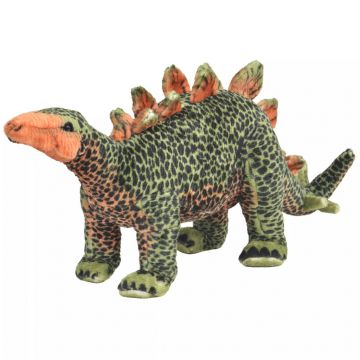 Jucărie de pluș dinozaur Stegosaurus verde și portocaliu XXL