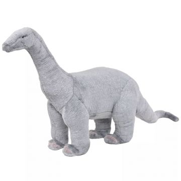 Jucărie de pluș verticală dinozaur Brachiosaurus gri XXL