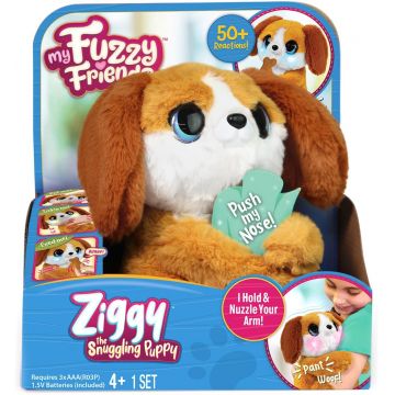 Jucarie de plus interactiva, My Fuzzy Friends, Ziggy the Snuggling Puppy