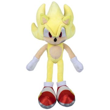 Jucarie din plus Play By Play, Super Sonic Modern, Sonic Hedgehog, 35 cm