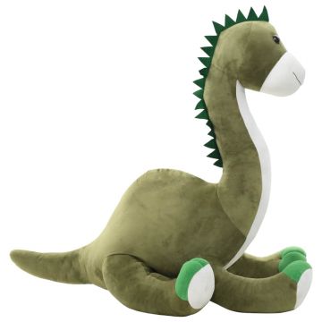 Jucărie dinozaur Brontosaurus verde pluș