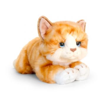 Jucarie de plus Keel Toys, Pisica ginger, 32 cm
