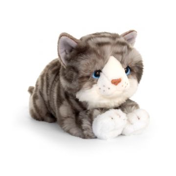 Jucarie de plus Keel Toys, Pisica gri, 32 cm