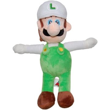 Play by Play - Jucarie din plus Luigi 31 cm, Cu sapca Super Mario, Alb