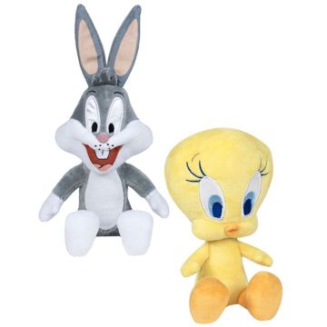 Set 2 jucarii din plus Play By Play, Bugs Bunny, 18 cm si Tweety, 16 cm