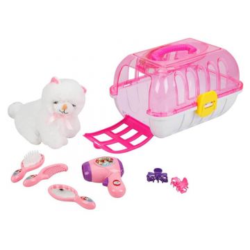 Set cu Jucarie de plus, pisicuta la salon, Sunman Set cu Jucarie de plus, pisicuta la salon, Sunman