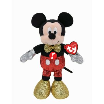 TY PLUS TY 20CM BEANIE BABIES DISNEY MICKEY CU SCLIPICI SI SUNETE