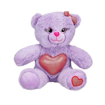 Ursulet de plus colorat, Puffy Friends, Mov, 26 cm Ursulet de plus colorat, Puffy Friends, Mov, 26 cm