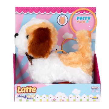 Jucarie de plus interactiva, catelus Latte, Puffy Friends