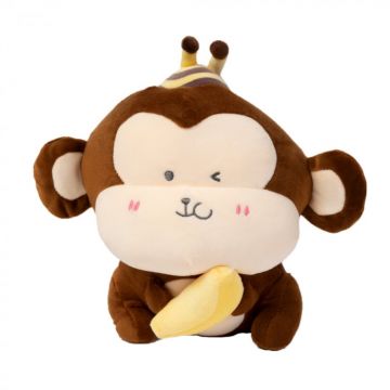 Jucarie de Plus Maimuta cu Banana Maro