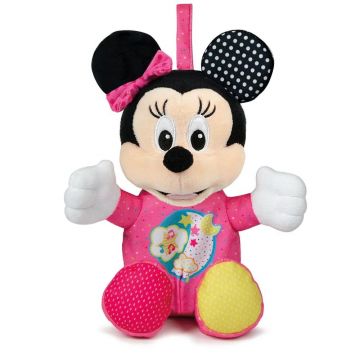 Jucarie de plus cu sunete si lumini Clementoni Baby Minnie Mouse