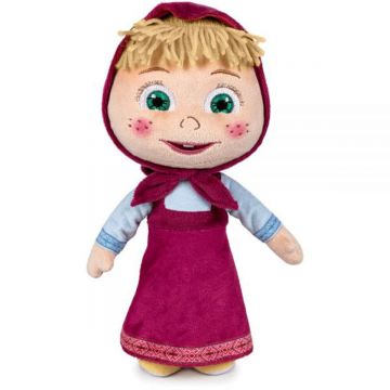 Jucarie de plus Play by Play, Masha cu rochie, Masha & The Bear, 26 cm