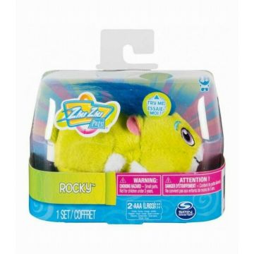 Spin Master - Jucarie din plus interactiva Rocky , Zhu zhu , Animalut de companie