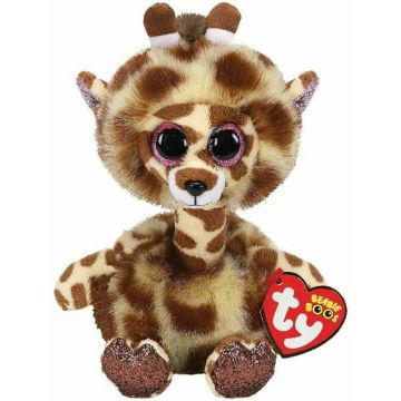 TY - Jucarie din plus Girafa cu gatul lung , 24 cm