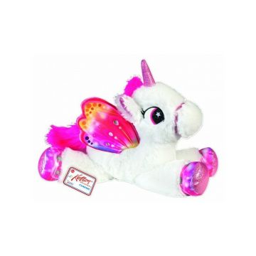 Unicorn plus RS Toys 40 cm alb cu roz