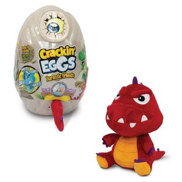 Jucarie de plus cu sunete, Crackin Eggs, Jurassic Friends, Roarasaurus, Rosu Jucarie de plus cu sunete, Crackin Eggs, Jurassic Friends, Roarasaurus, Rosu