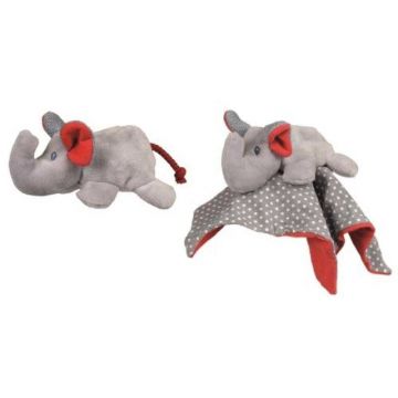 Jucarie din textil pentru bebe, elefant pop-up, Egmont toys, 0-1 ani +