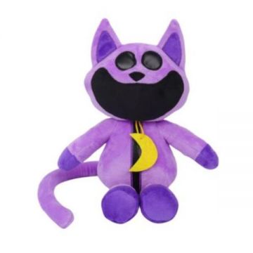 Jucarie de plus, Cat Nap, pisica zambitoare, mov, 60 cm