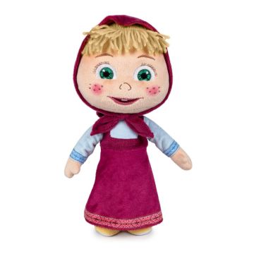 Jucarie de Plus Famosa Masha and Bear- Masha 20 cm, MHA04000MASHA