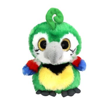 Jucarie de plus interactiva, Cutekins, Papagal verde Jucarie de plus interactiva, Cutekins, Papagal verde