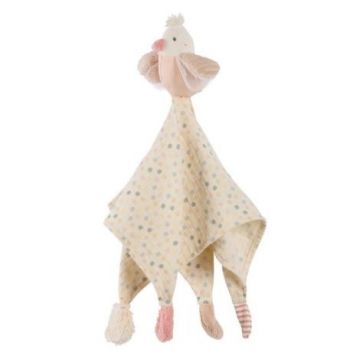 Jucarie doudou - pasare pastel